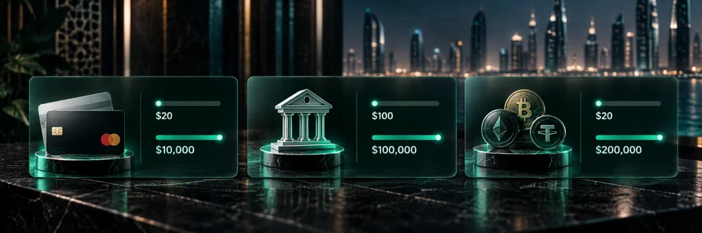 Time4Bets withdrawal method limits