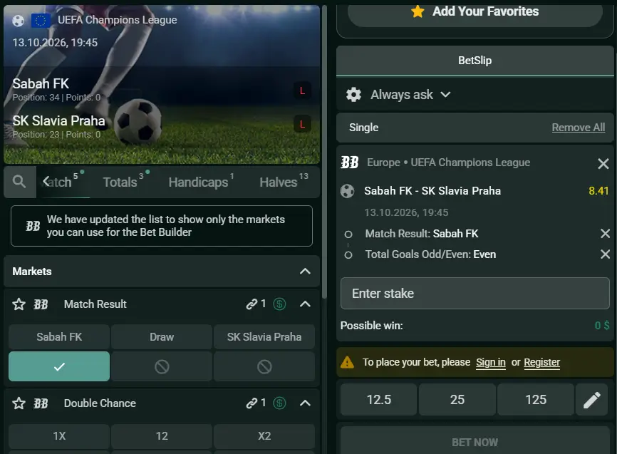 Time4Bets football betting markets and match coverage
