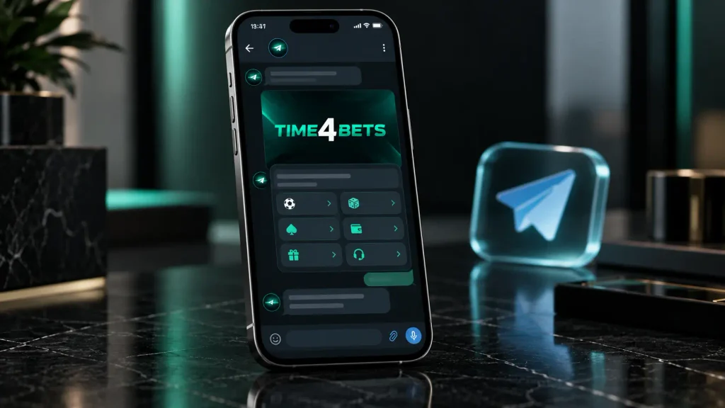 Time4Bets Telegram bot mobile access interface