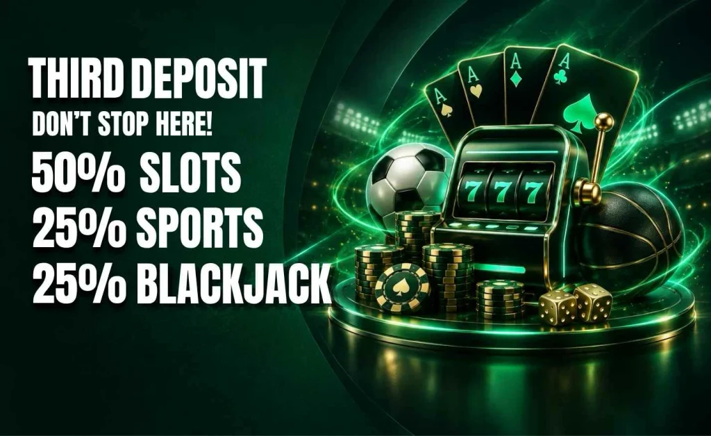 Time4Bets third deposit welcome bonus