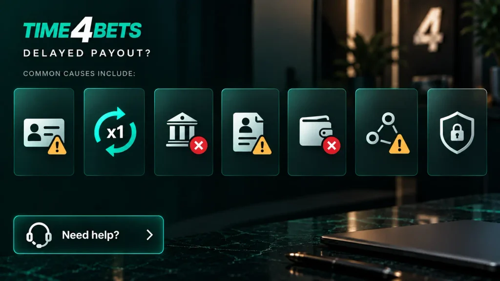 Time4Bets delayed payout troubleshooting